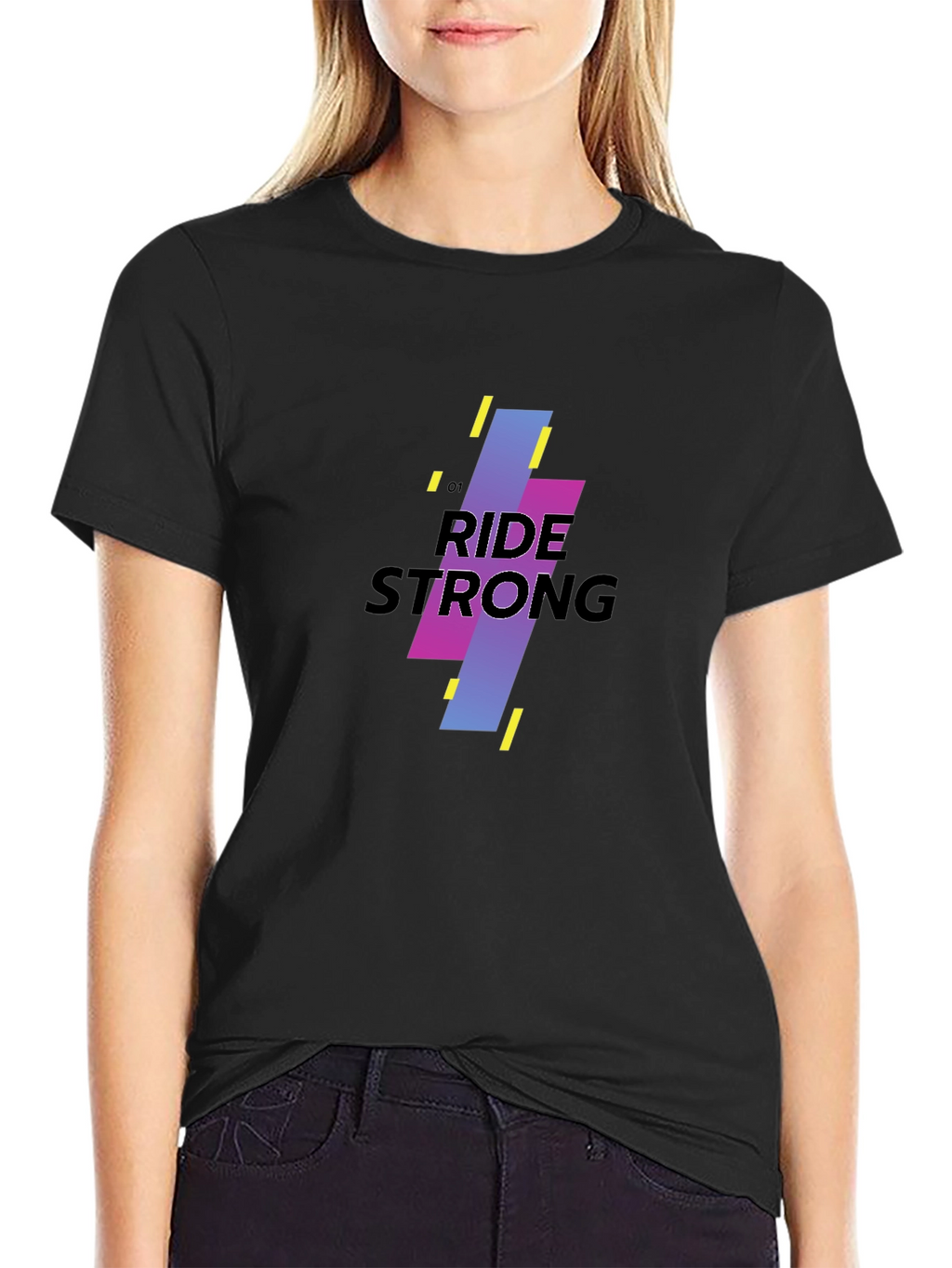 Ride Strong Graphic Black T-Shirt