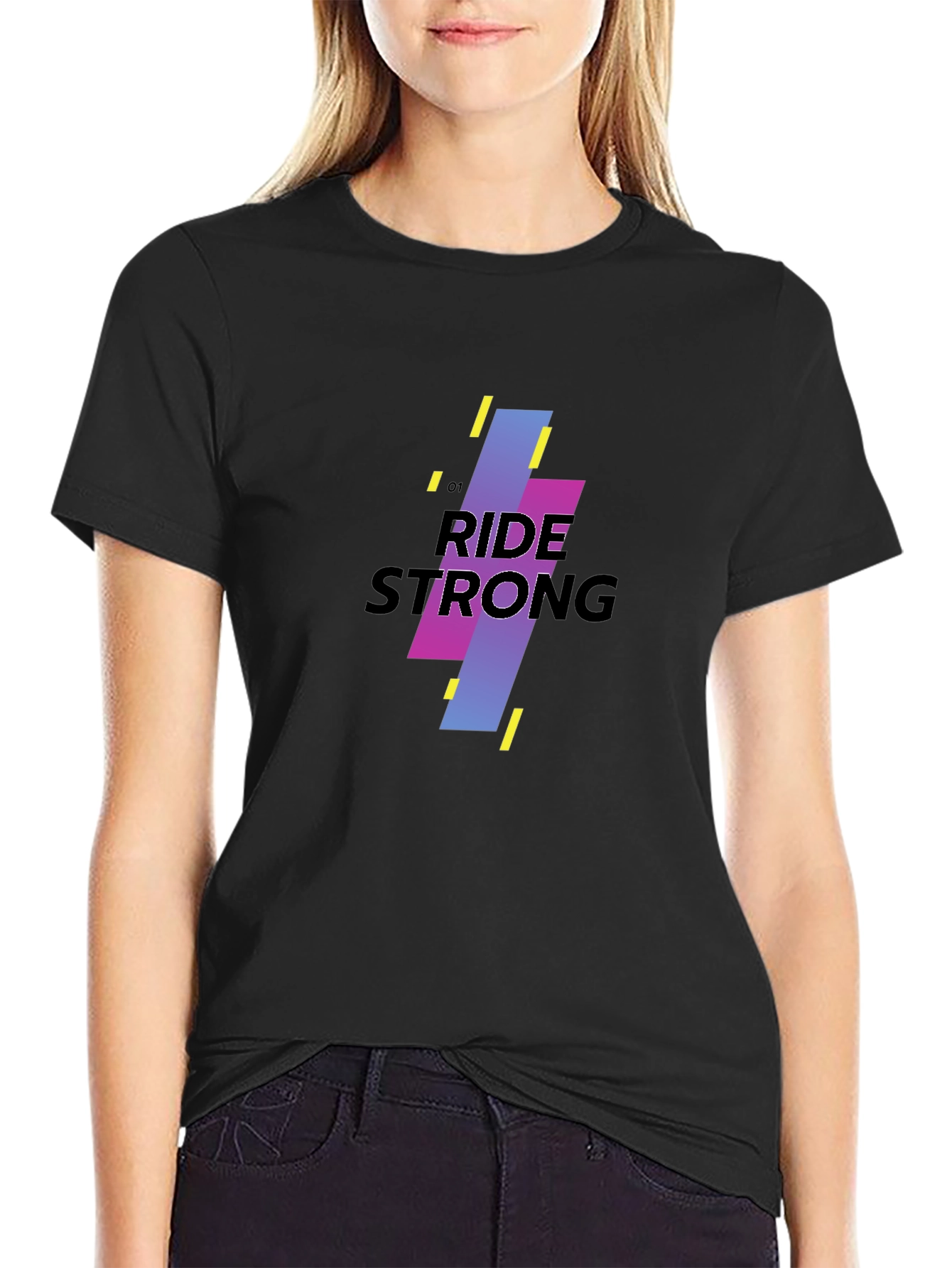 Ride Strong Graphic Black T-Shirt