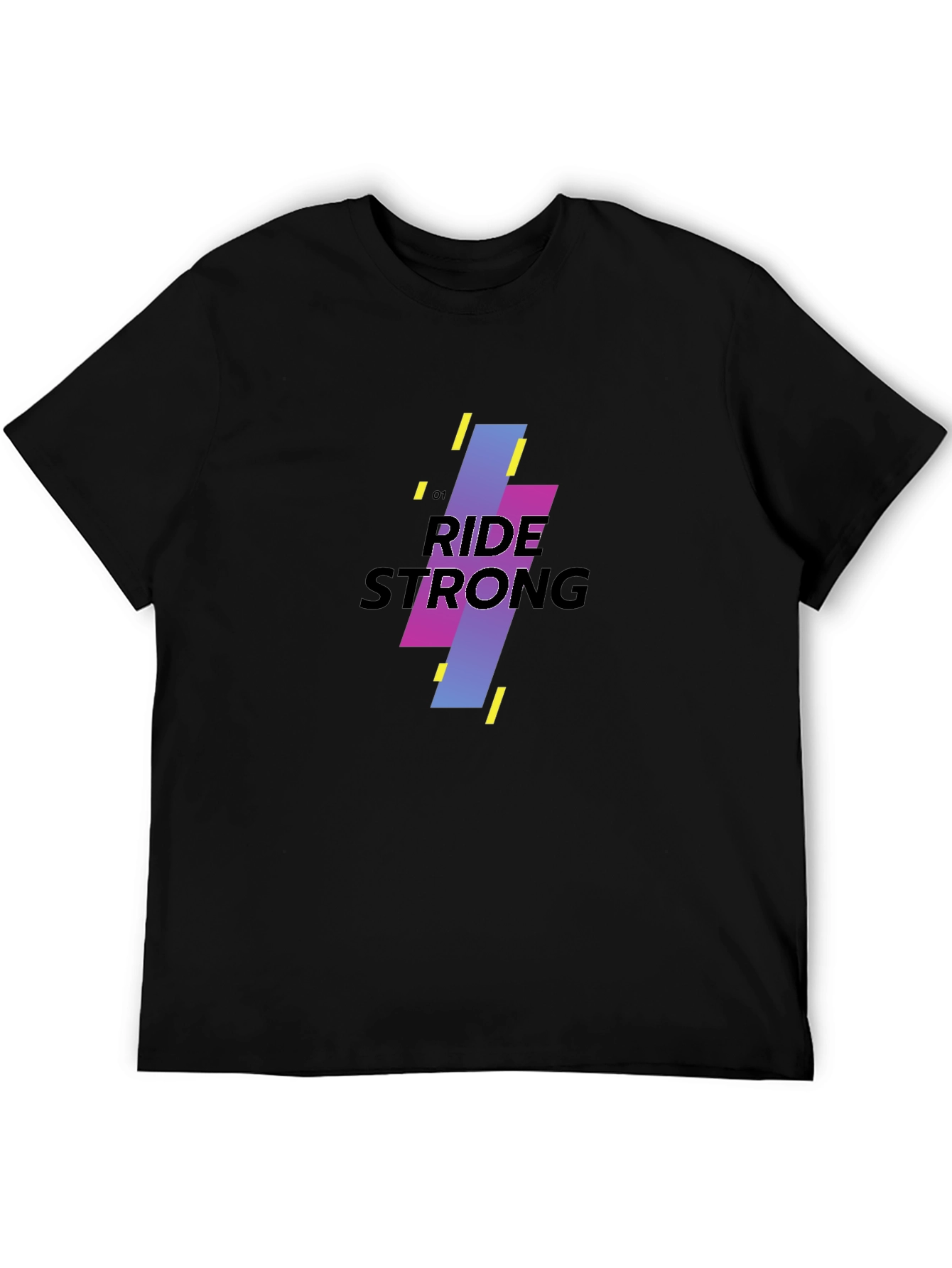Ride Strong Graphic Black T-Shirt