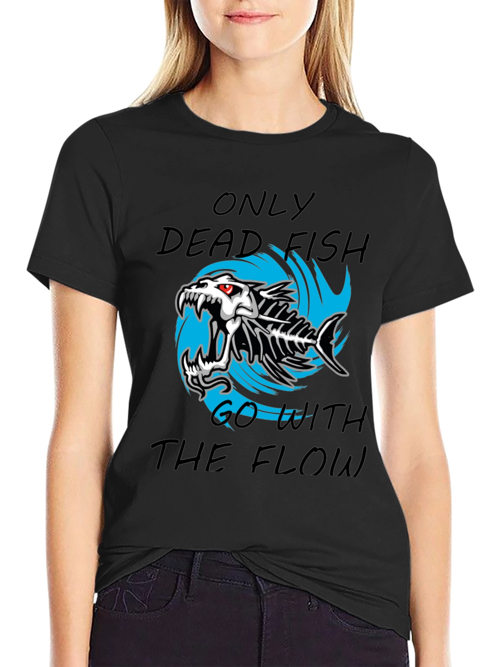 Dead Fish Flow Graphic T-Shirt