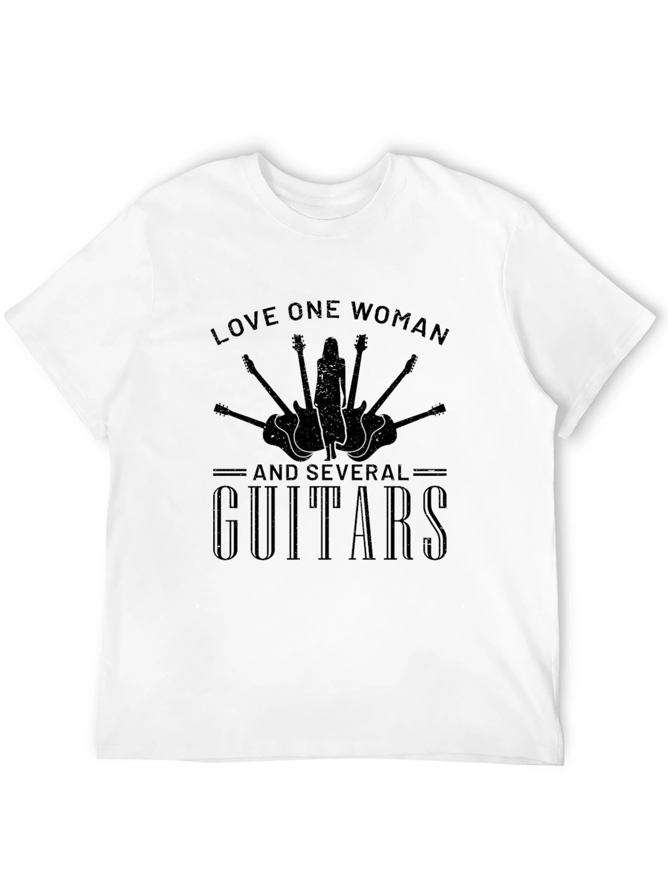 Love One Woman & Guitars Graphic T-Shirt