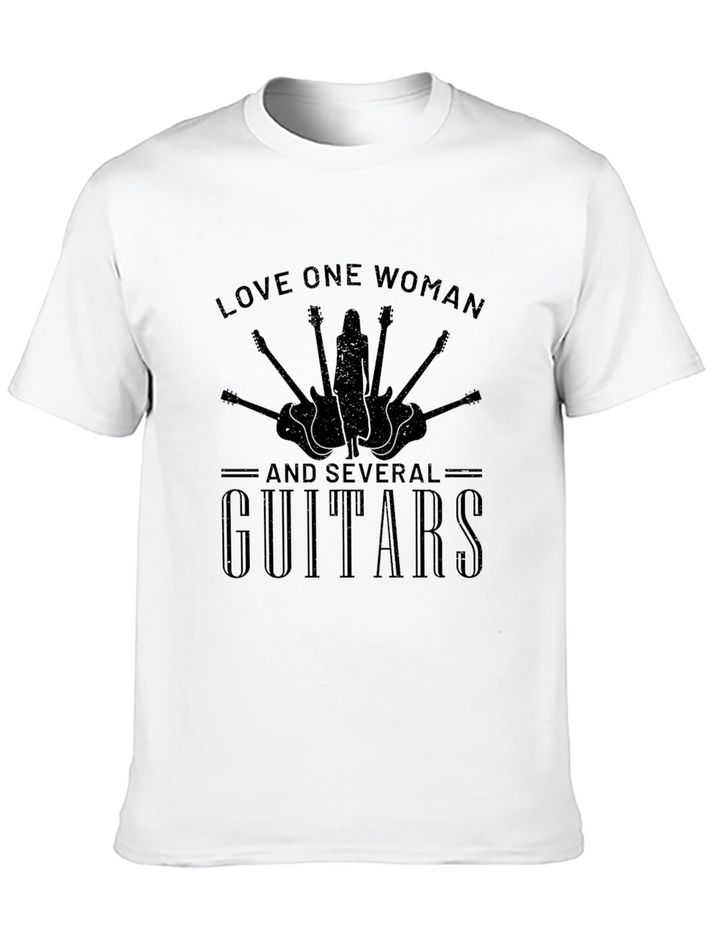 Love One Woman & Guitars Graphic T-Shirt