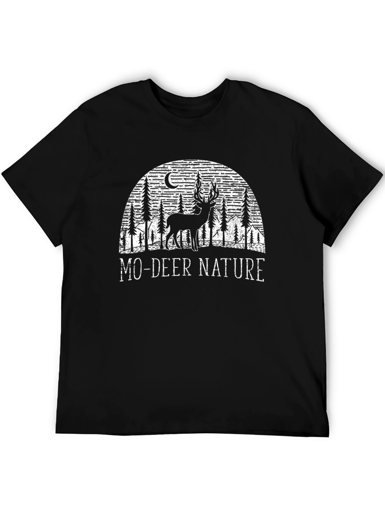 Mo-Deer Nature Graphic T-Shirt