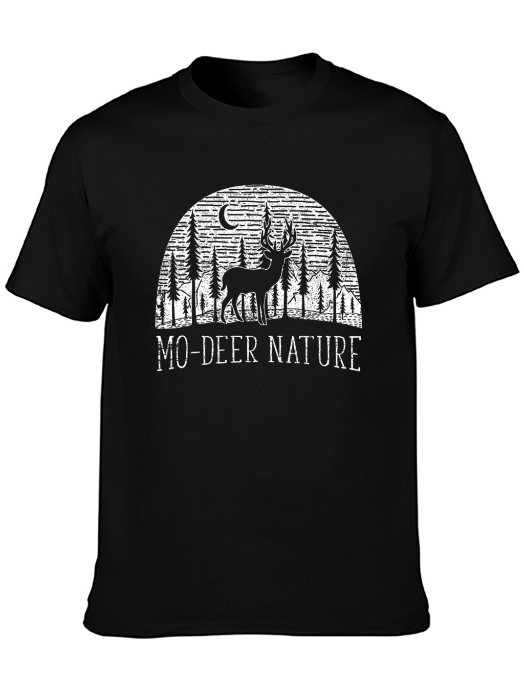 Mo-Deer Nature Graphic T-Shirt