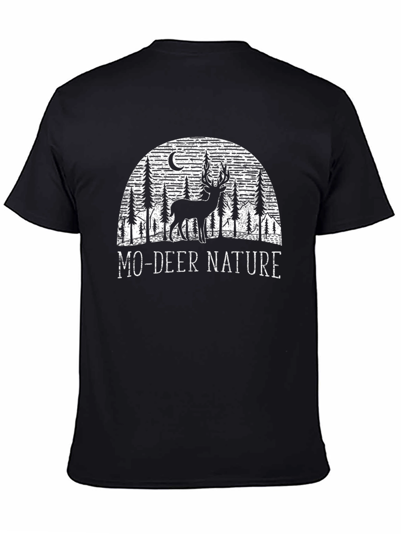 Mo-Deer Nature Graphic T-Shirt
