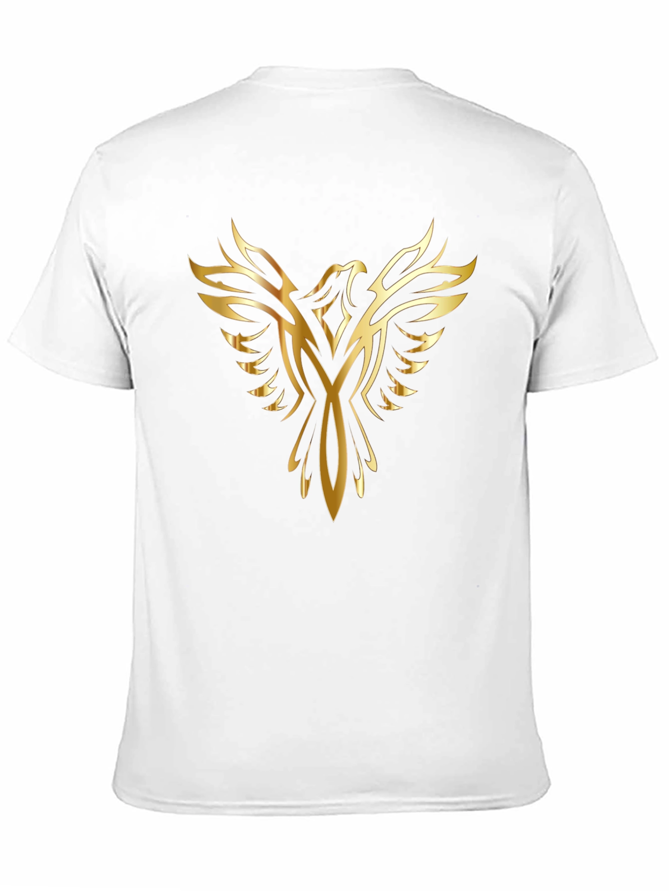 Golden Phoenix Black T-Shirt for Men