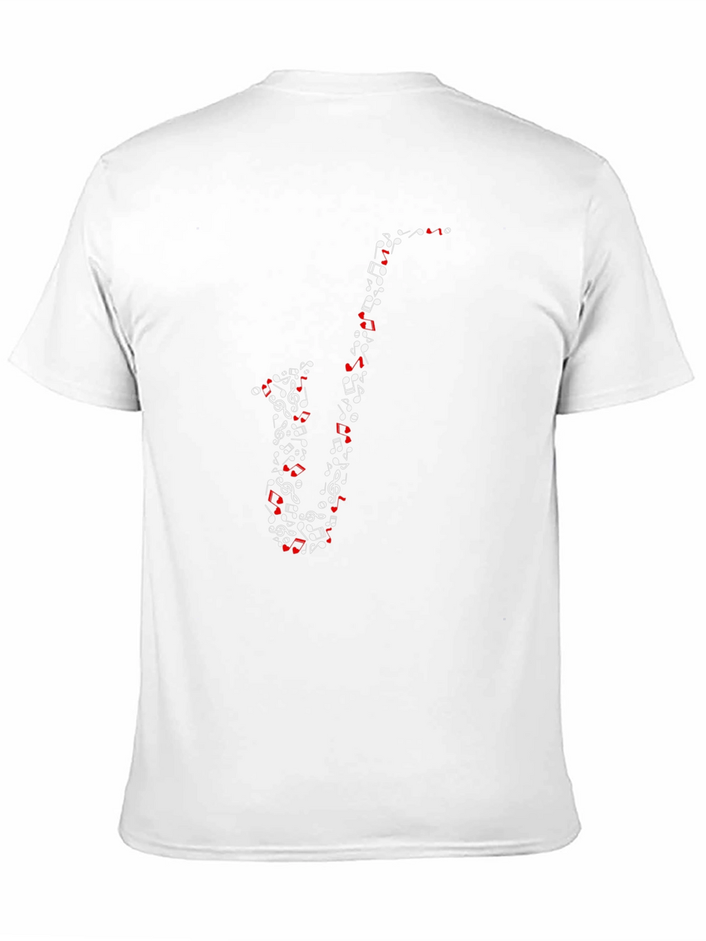 Musical Saxophone Graphic Tee - Black Cotton T-Shirt
