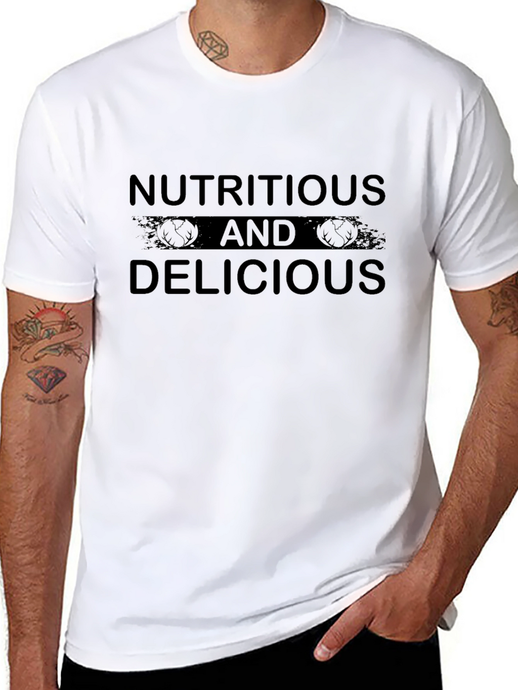 Nutritious and Delicious Black T-Shirt