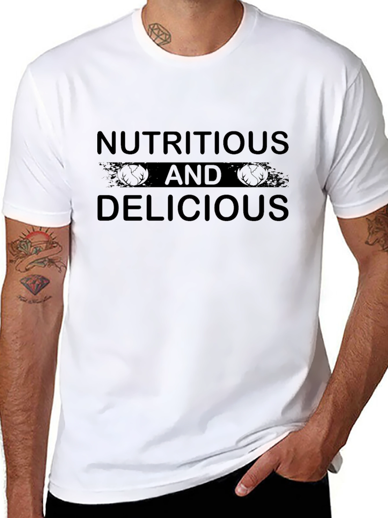 Nutritious and Delicious Black T-Shirt