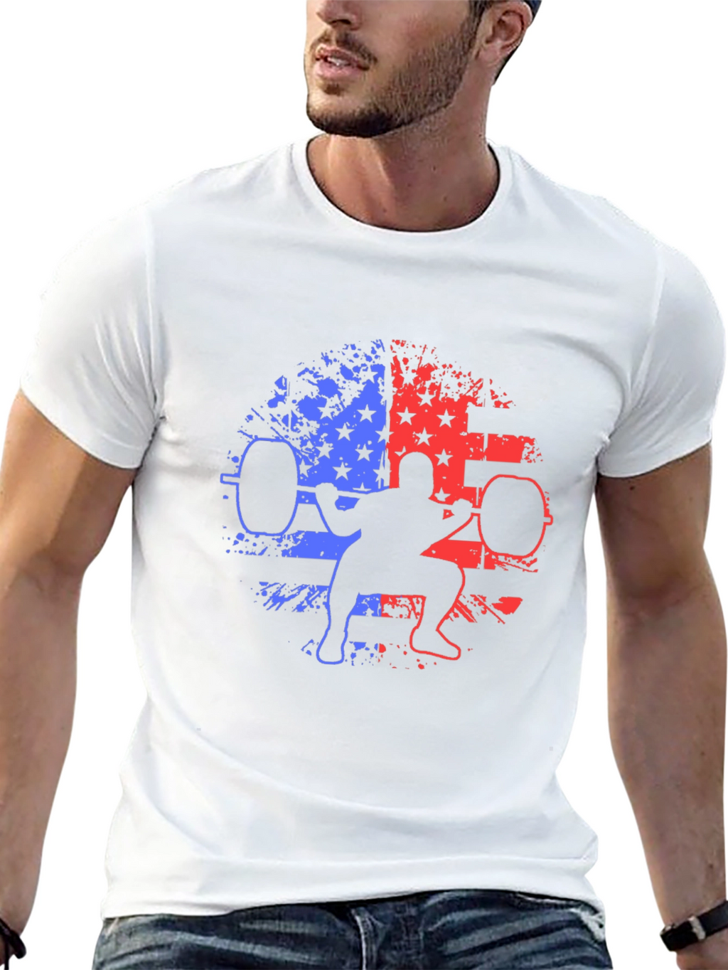 Patriotic Weightlifting T-Shirt