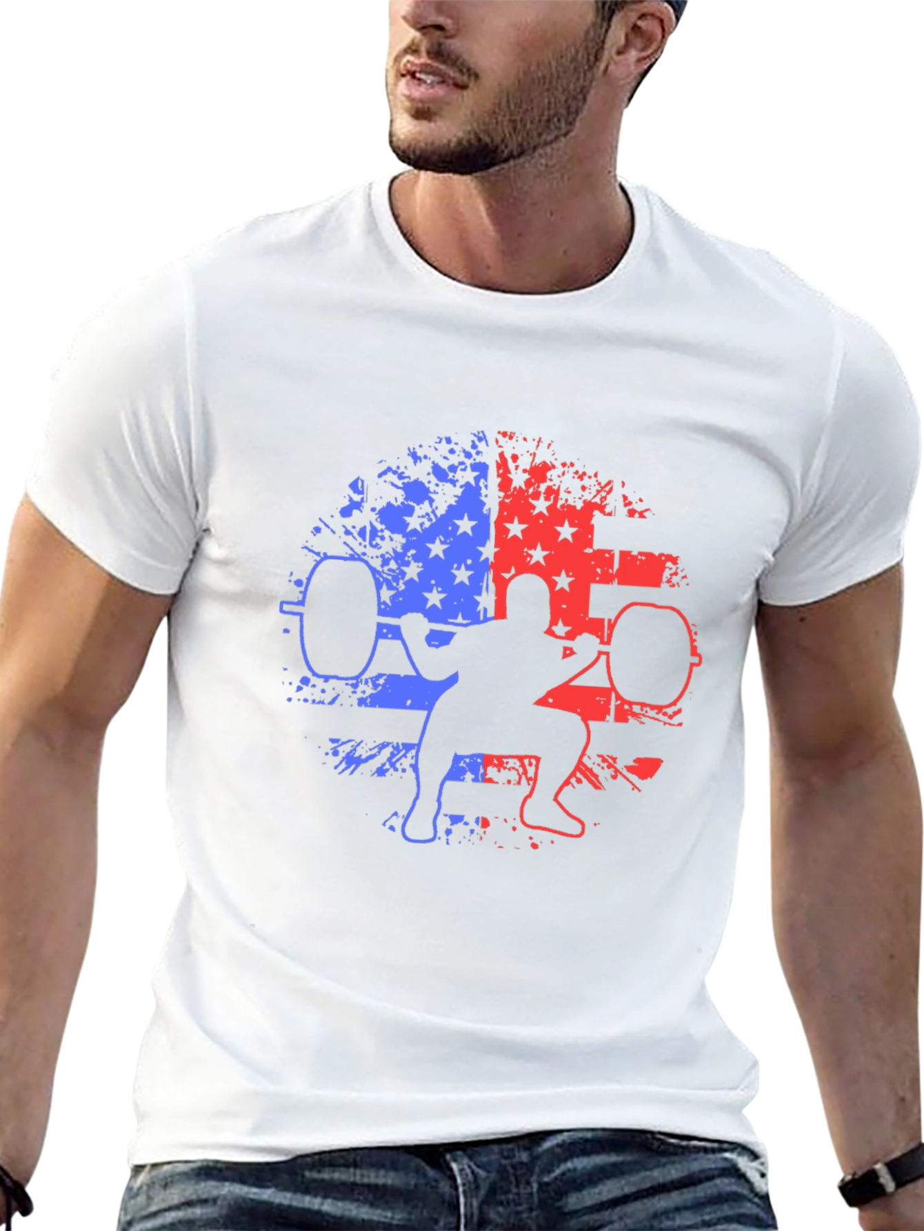 Patriotic Weightlifting T-Shirt