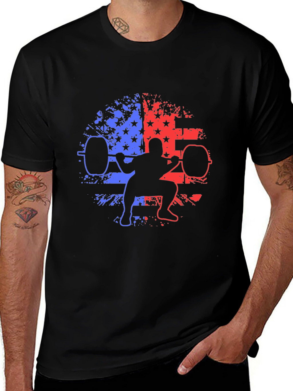 Patriotic Weightlifting T-Shirt