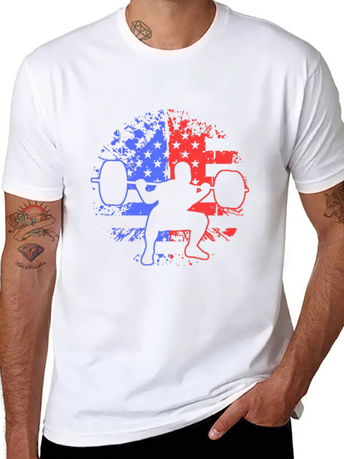 Patriotic Weightlifting T-Shirt