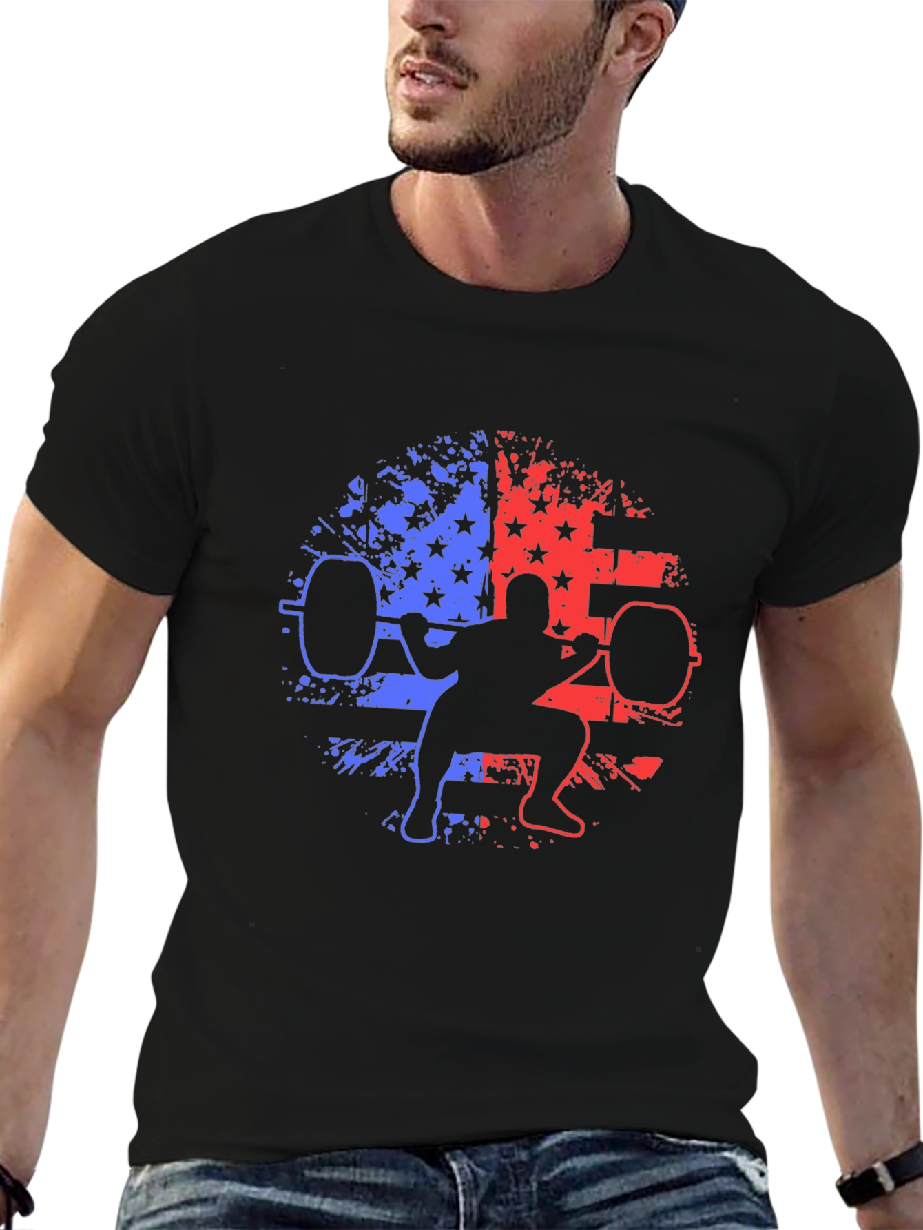 Patriotic Weightlifting T-Shirt