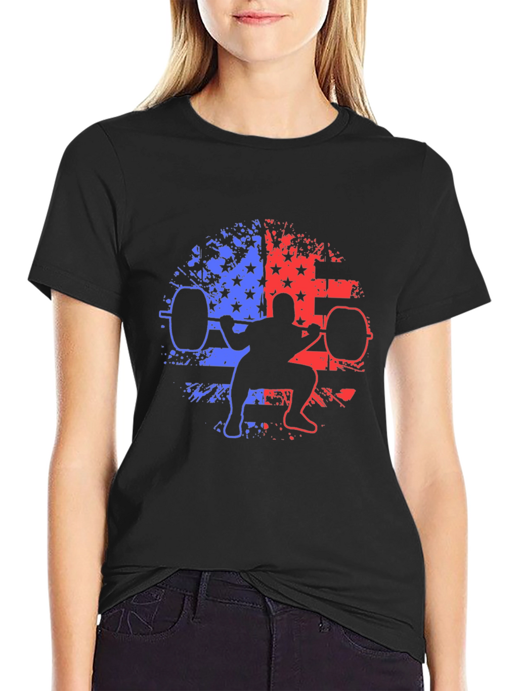 Patriotic Weightlifting T-Shirt