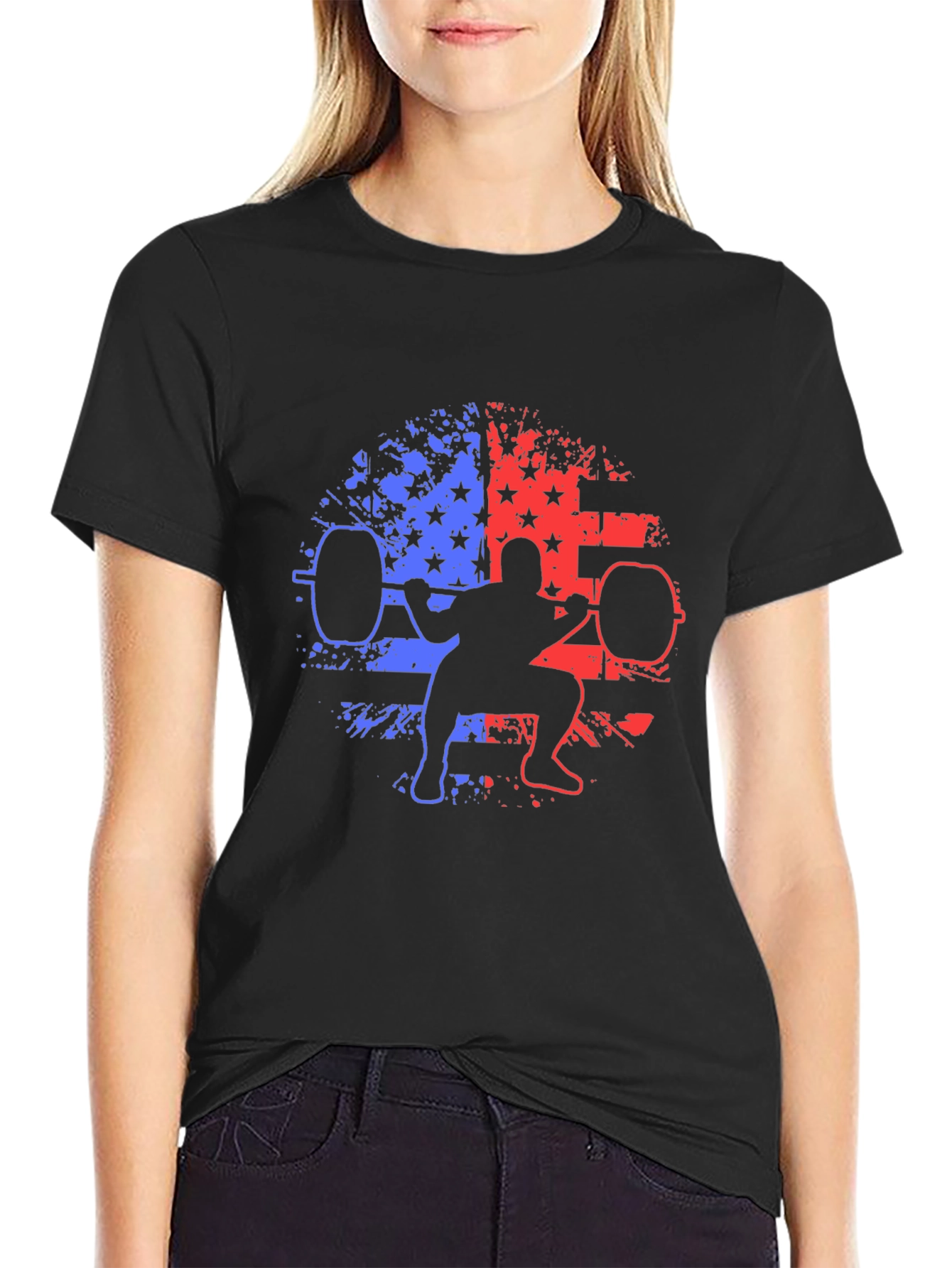 Patriotic Weightlifting T-Shirt