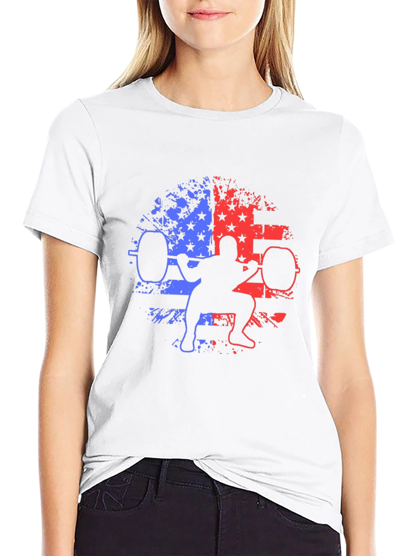 Patriotic Weightlifting T-Shirt