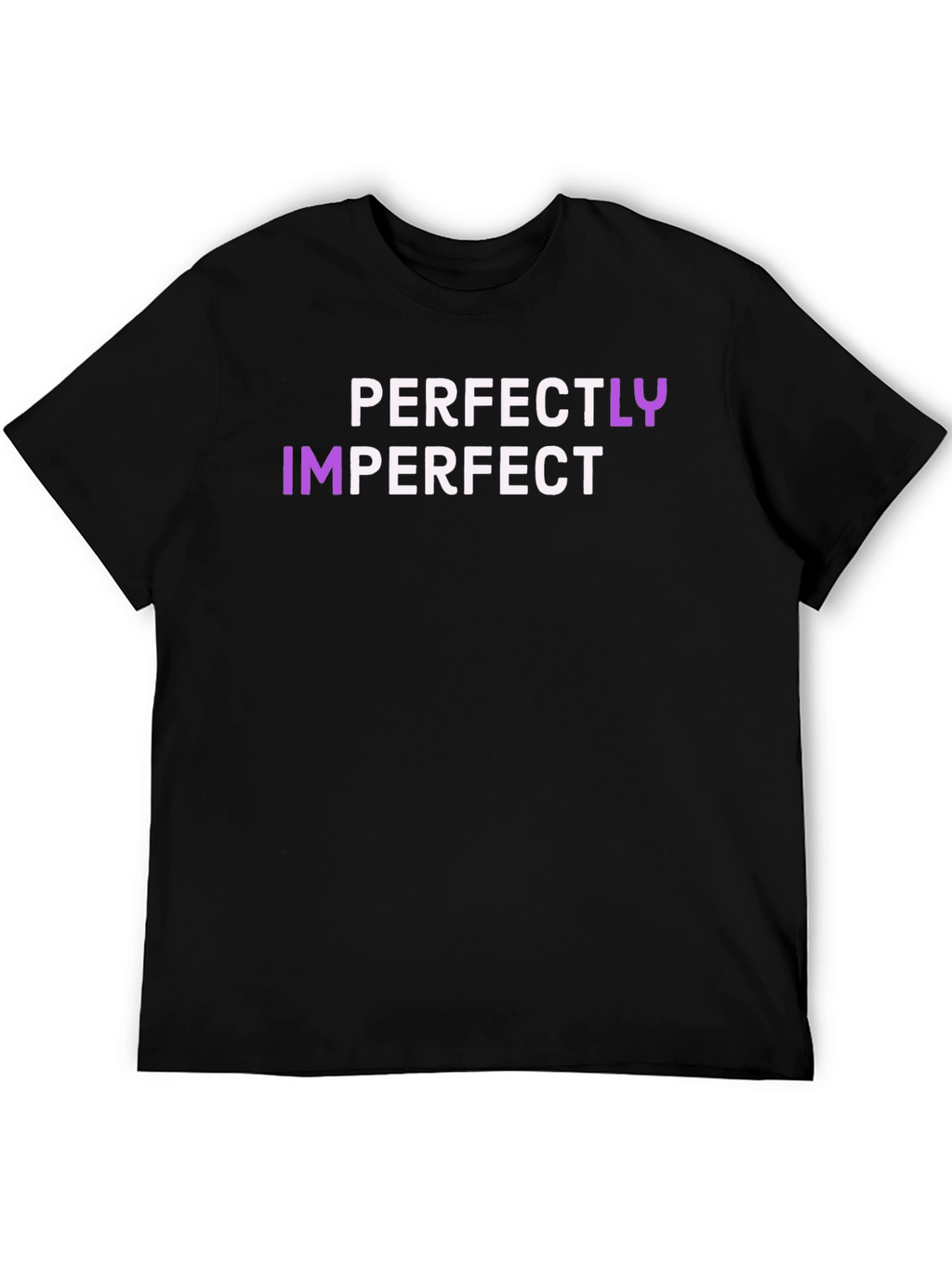 Perfectly Imperfect Graphic Tee - Black T-Shirt