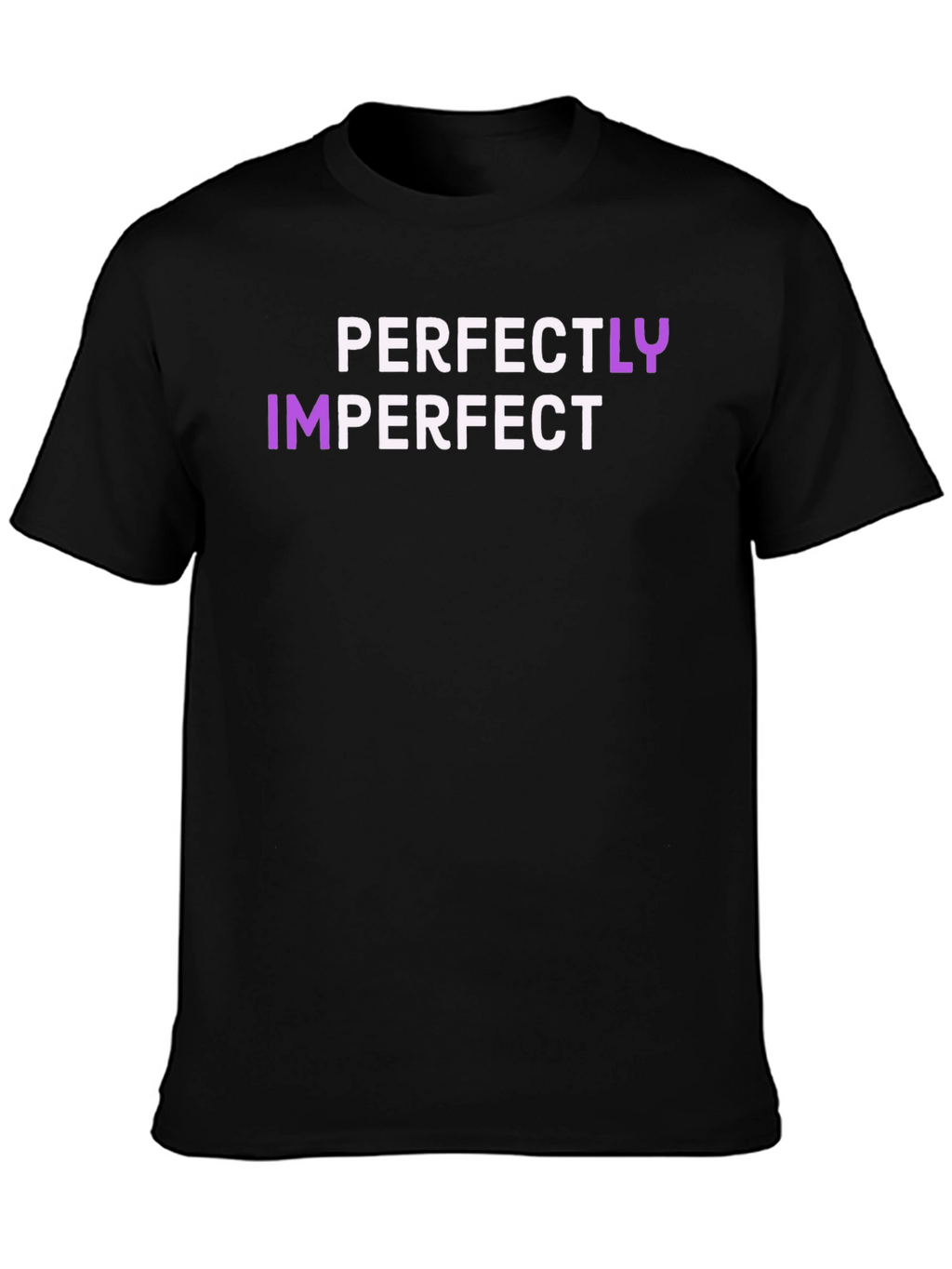 Perfectly Imperfect Graphic Tee - Black T-Shirt