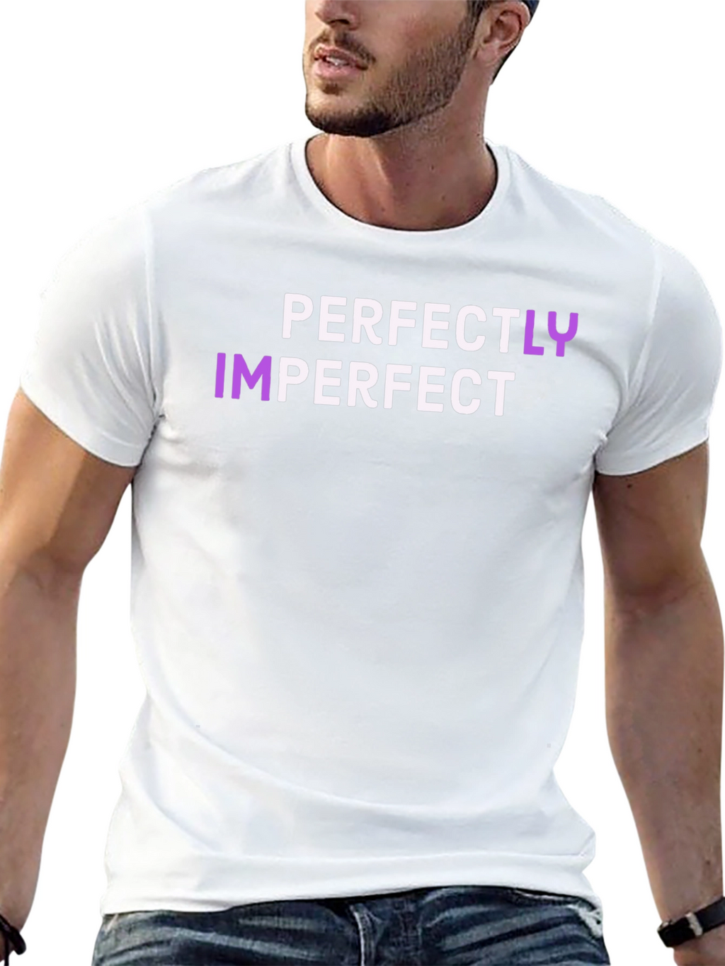 Perfectly Imperfect Graphic Tee - Black T-Shirt