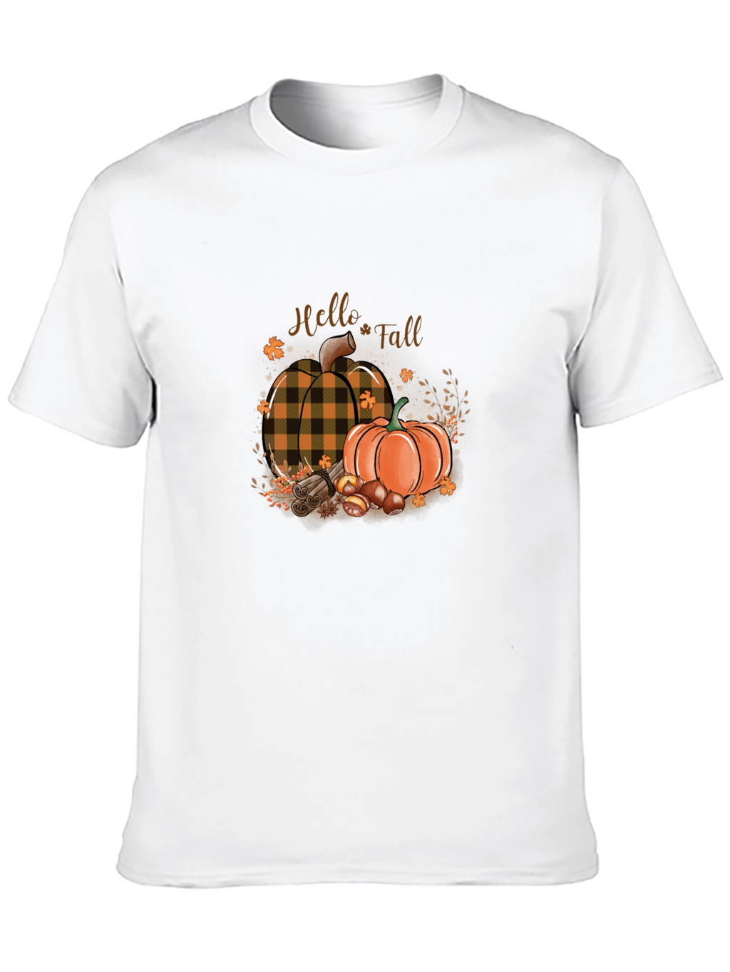 Hello Fall Pumpkin Graphic T-Shirt