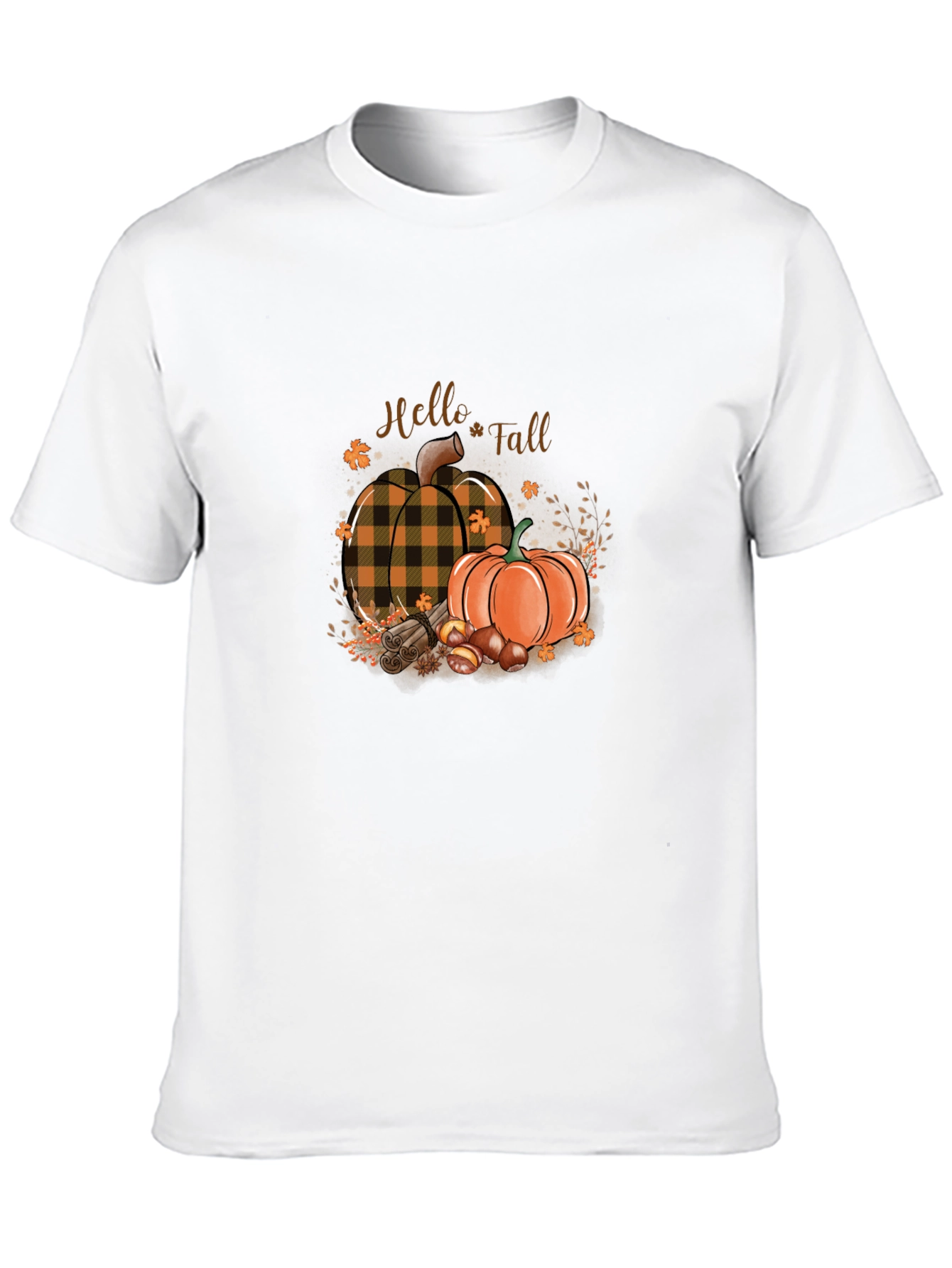 Hello Fall Pumpkin Graphic T-Shirt