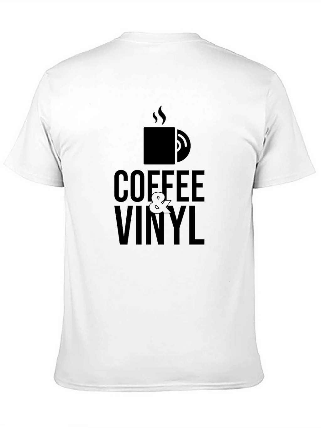 Coffee & Vinyl Black Graphic T-Shirt