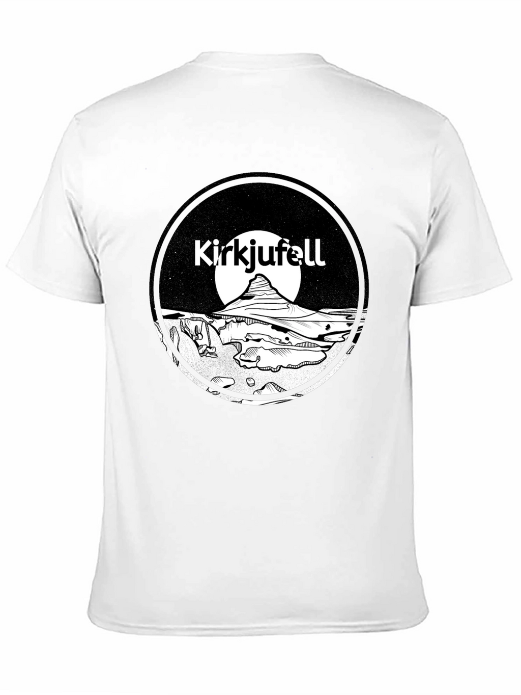 Kirkjufell Iceland T-Shirt Black Graphic Tee