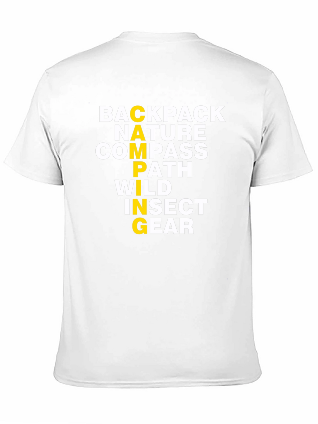 Camping Acrostic T-Shirt: Backpack Nature Compass