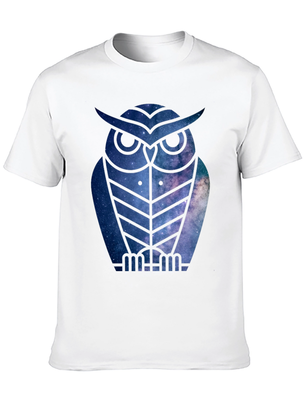 Galaxy Owl T-Shirt - Mens Black Tee
