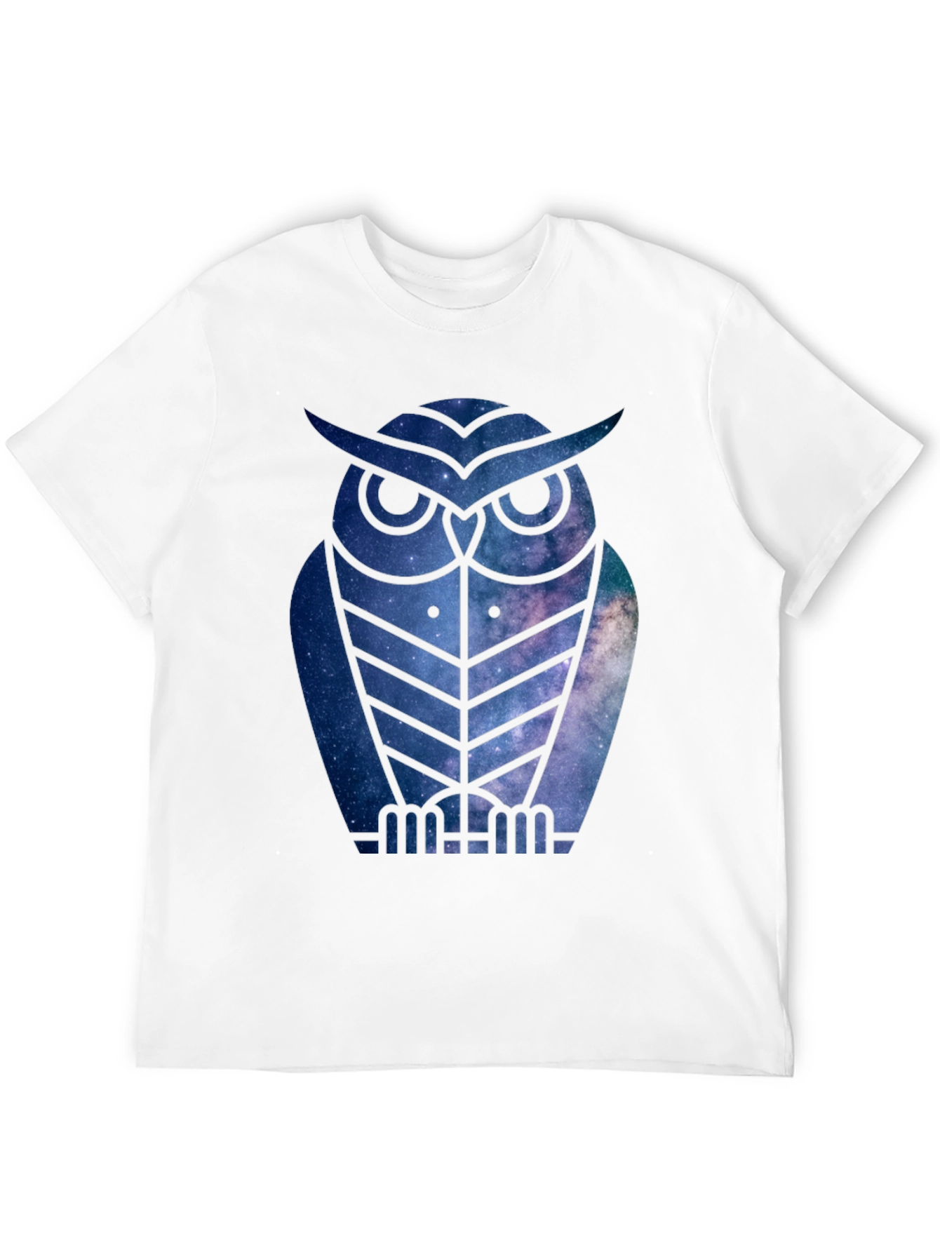 Galaxy Owl T-Shirt - Mens Black Tee