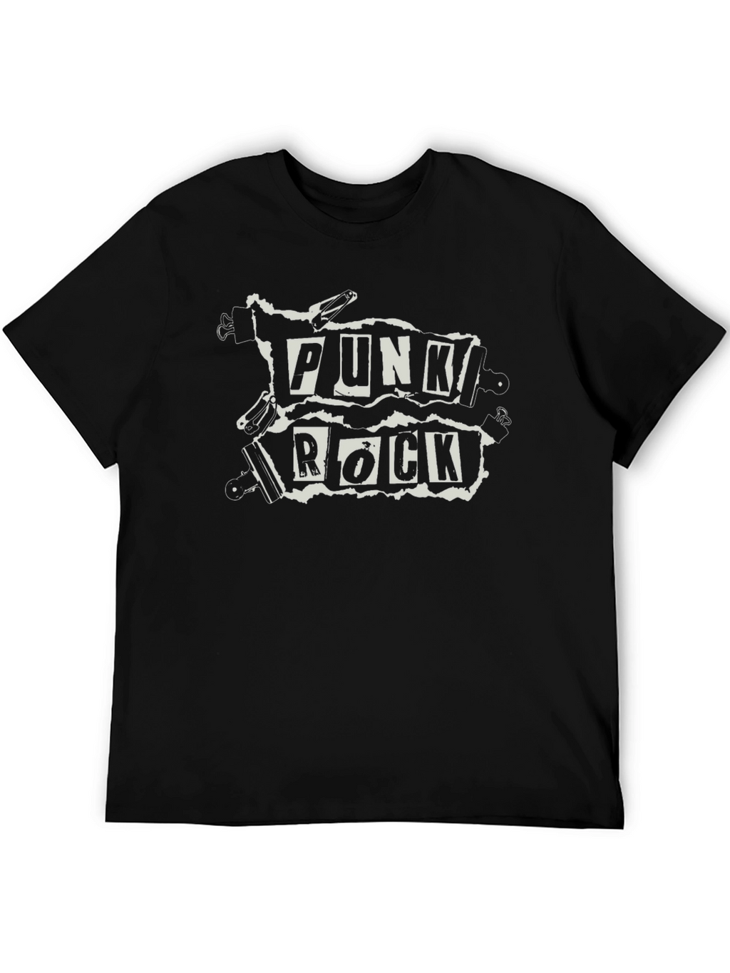 Punk Rock Graphic Black T-Shirt