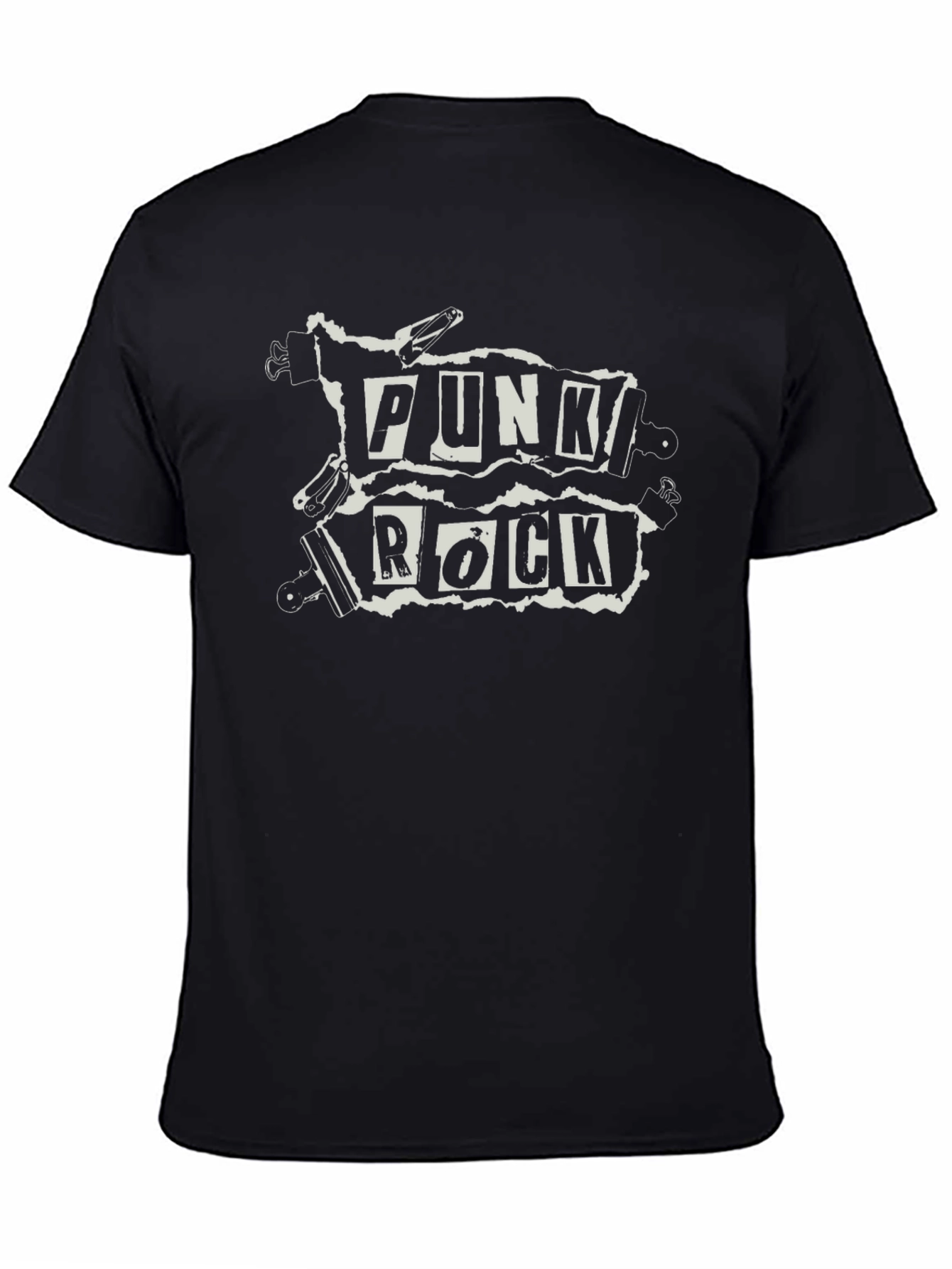 Punk Rock Graphic Black T-Shirt