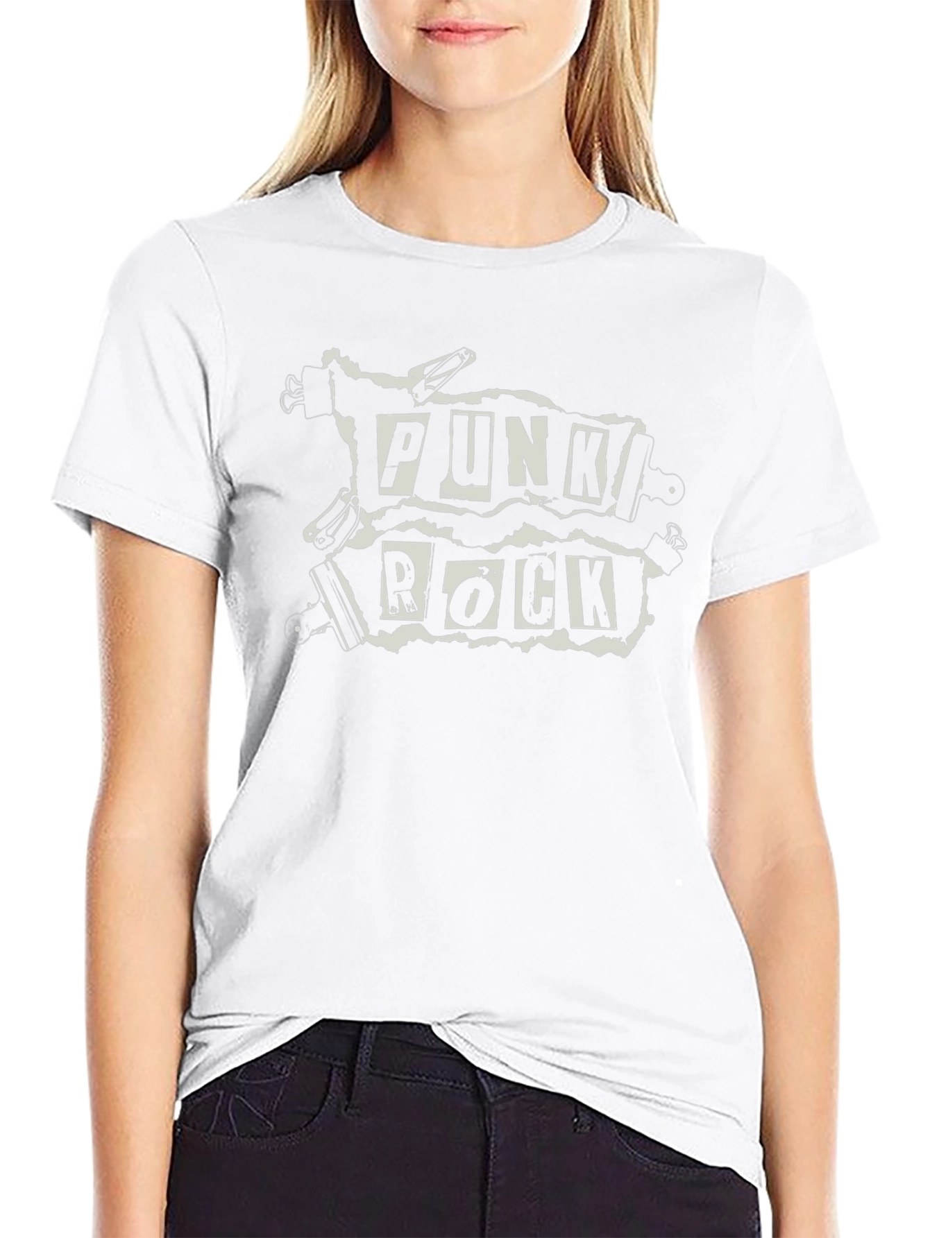 Punk Rock Graphic Black T-Shirt
