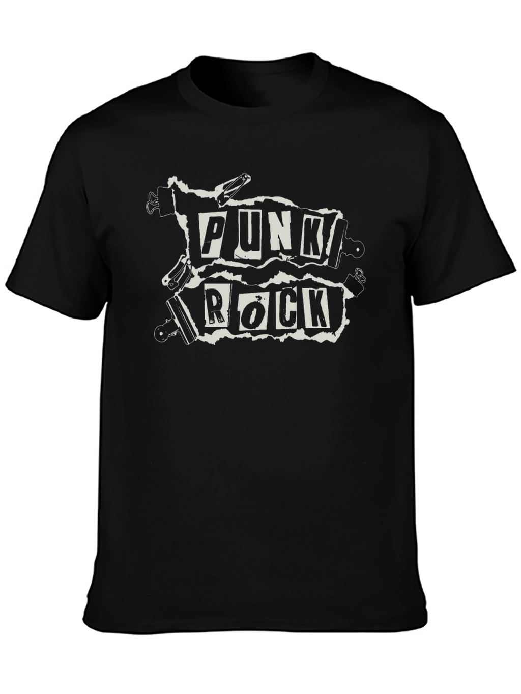 Punk Rock Graphic Black T-Shirt