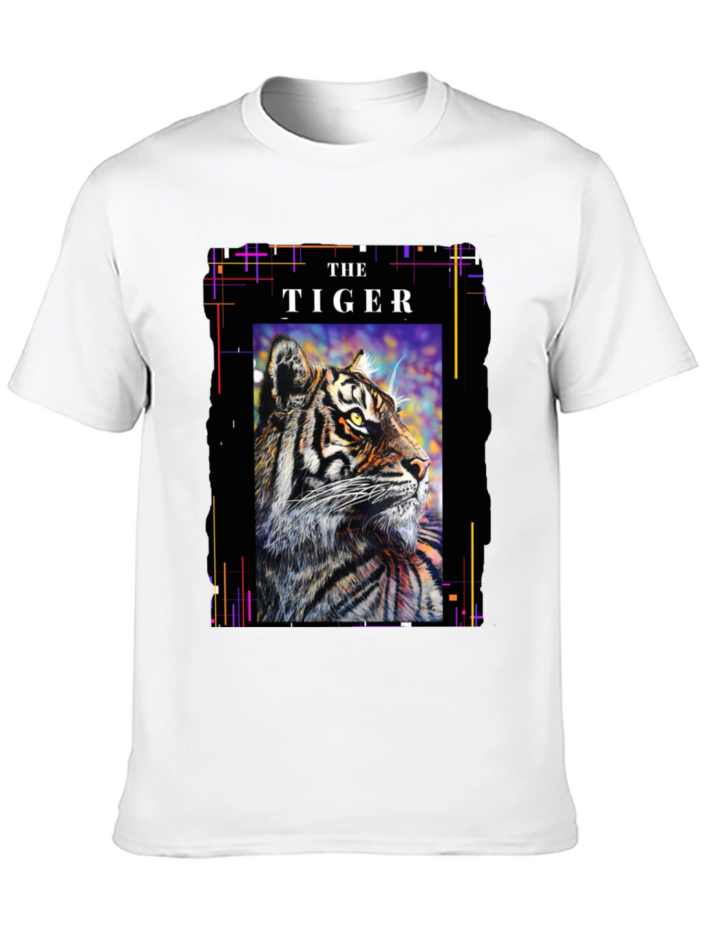 The Tiger Graphic T-Shirt - Stylish Black Tee