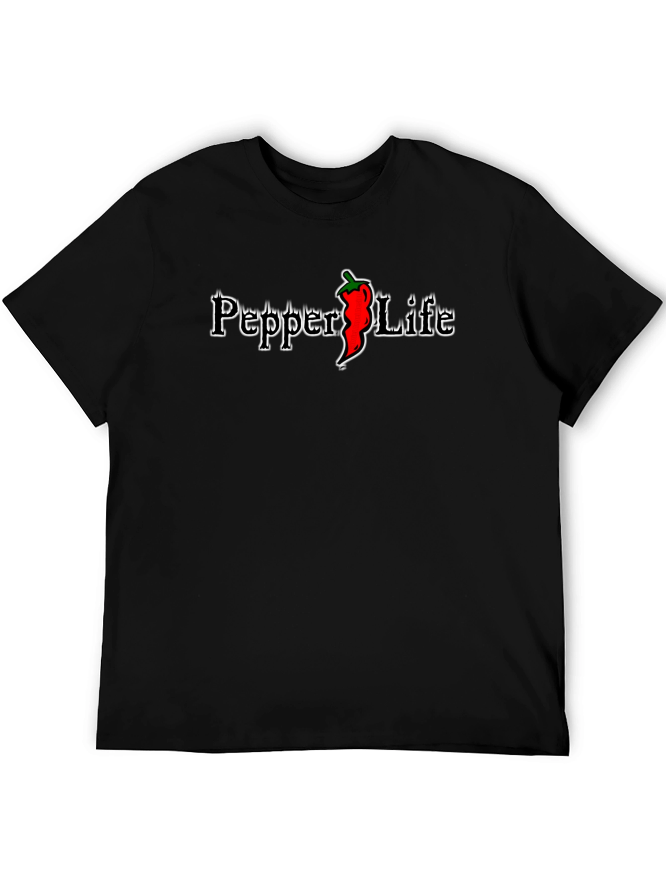 Pepper Life Black Graphic T-Shirt