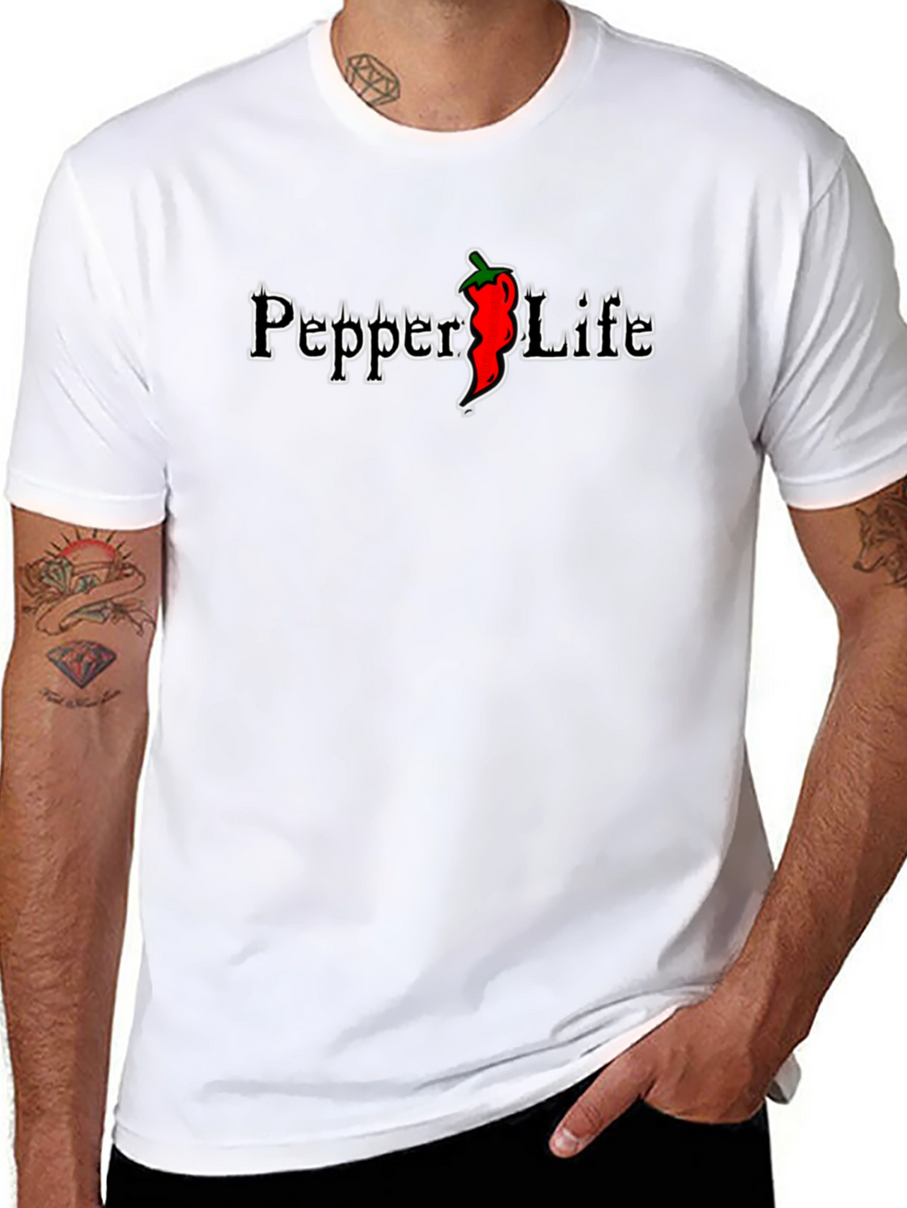 Pepper Life Black Graphic T-Shirt