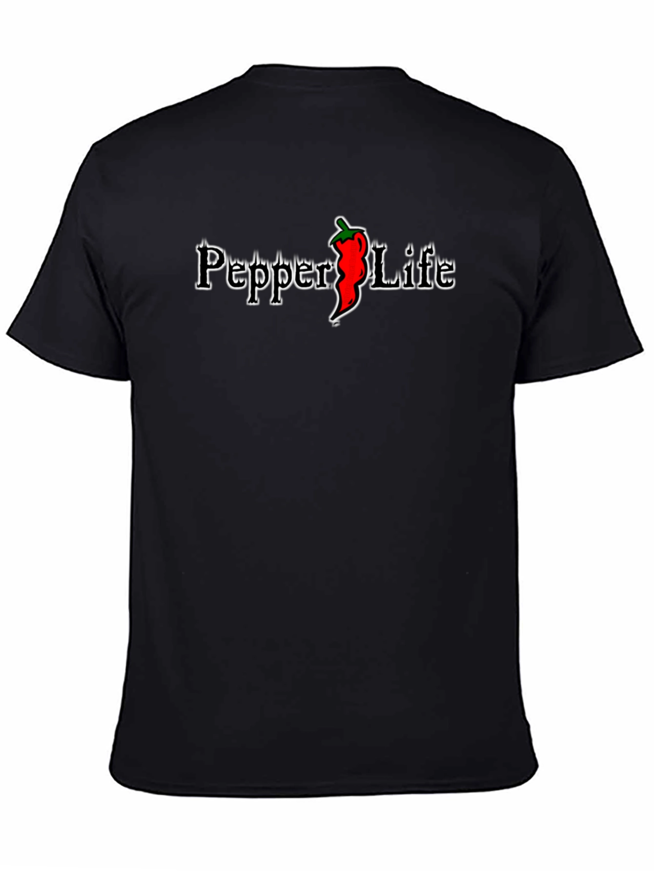 Pepper Life Black Graphic T-Shirt
