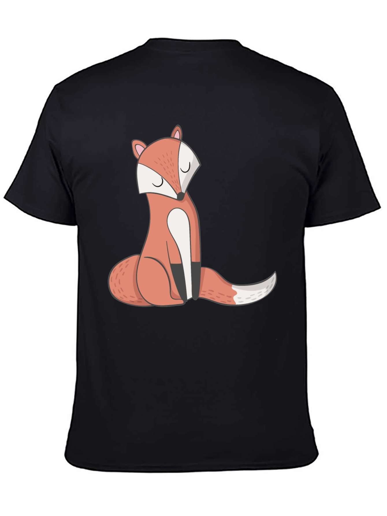 Cool Fox Graphic Tee - Unisex Black T-Shirt