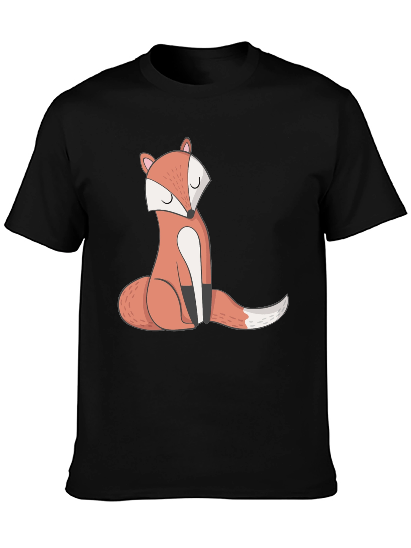 Cool Fox Graphic Tee - Unisex Black T-Shirt