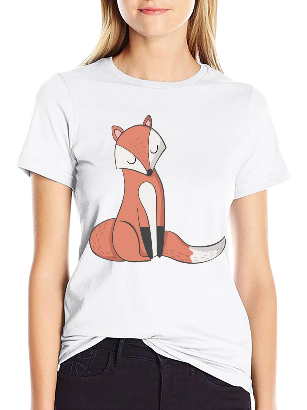 Cool Fox Graphic Tee - Unisex Black T-Shirt