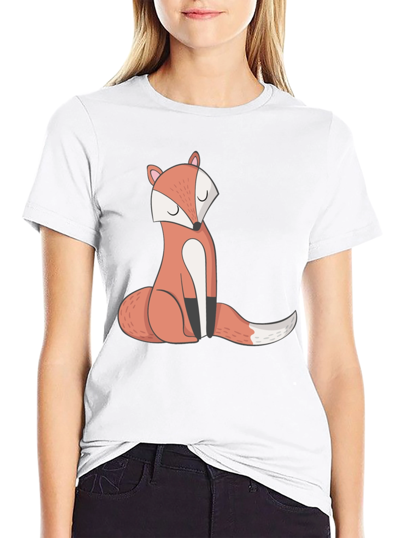 Cool Fox Graphic Tee - Unisex Black T-Shirt