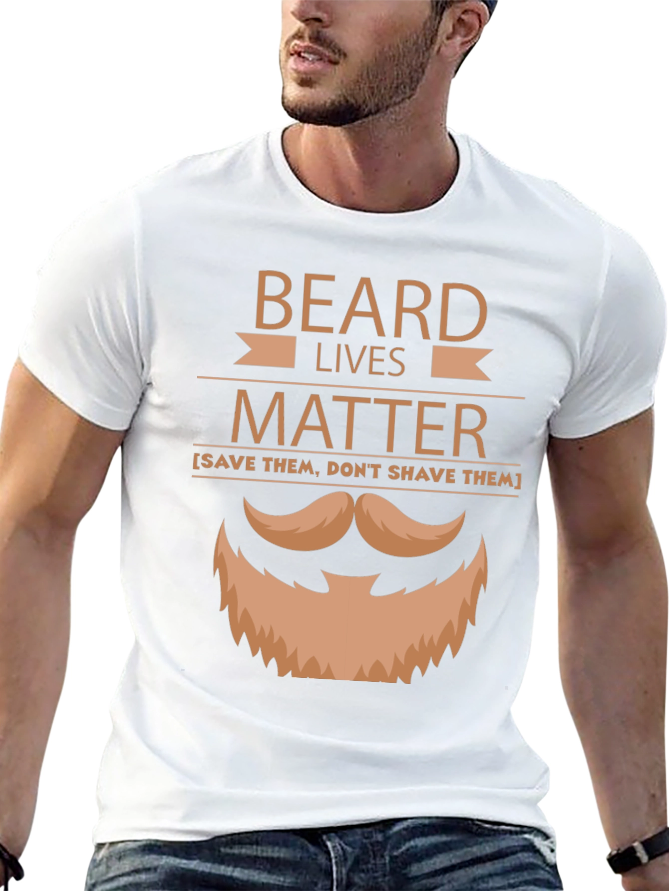 Beard Lives Matter Graphic T-Shirt - Save Them Dont Shave!