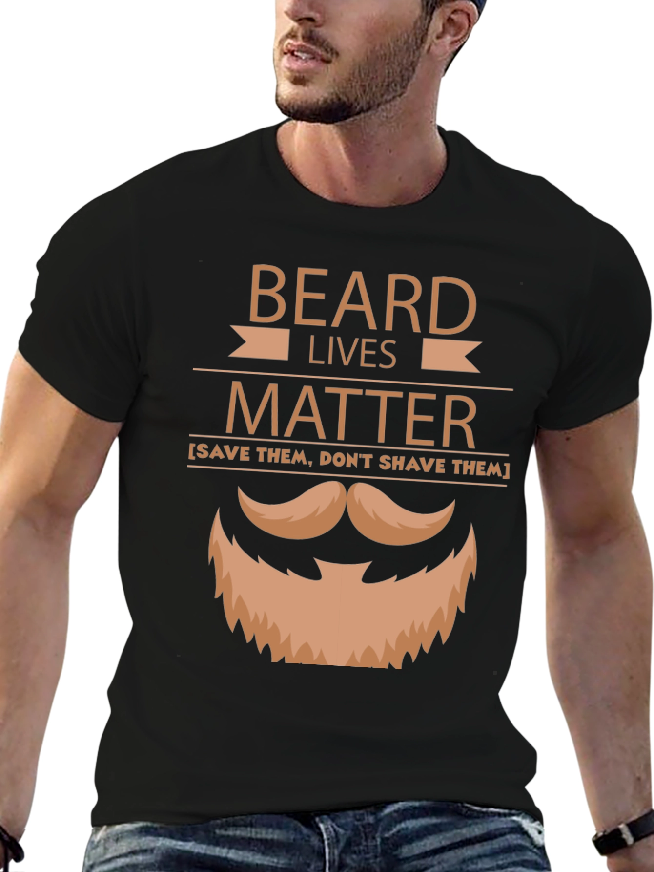 Beard Lives Matter Graphic T-Shirt - Save Them Dont Shave!
