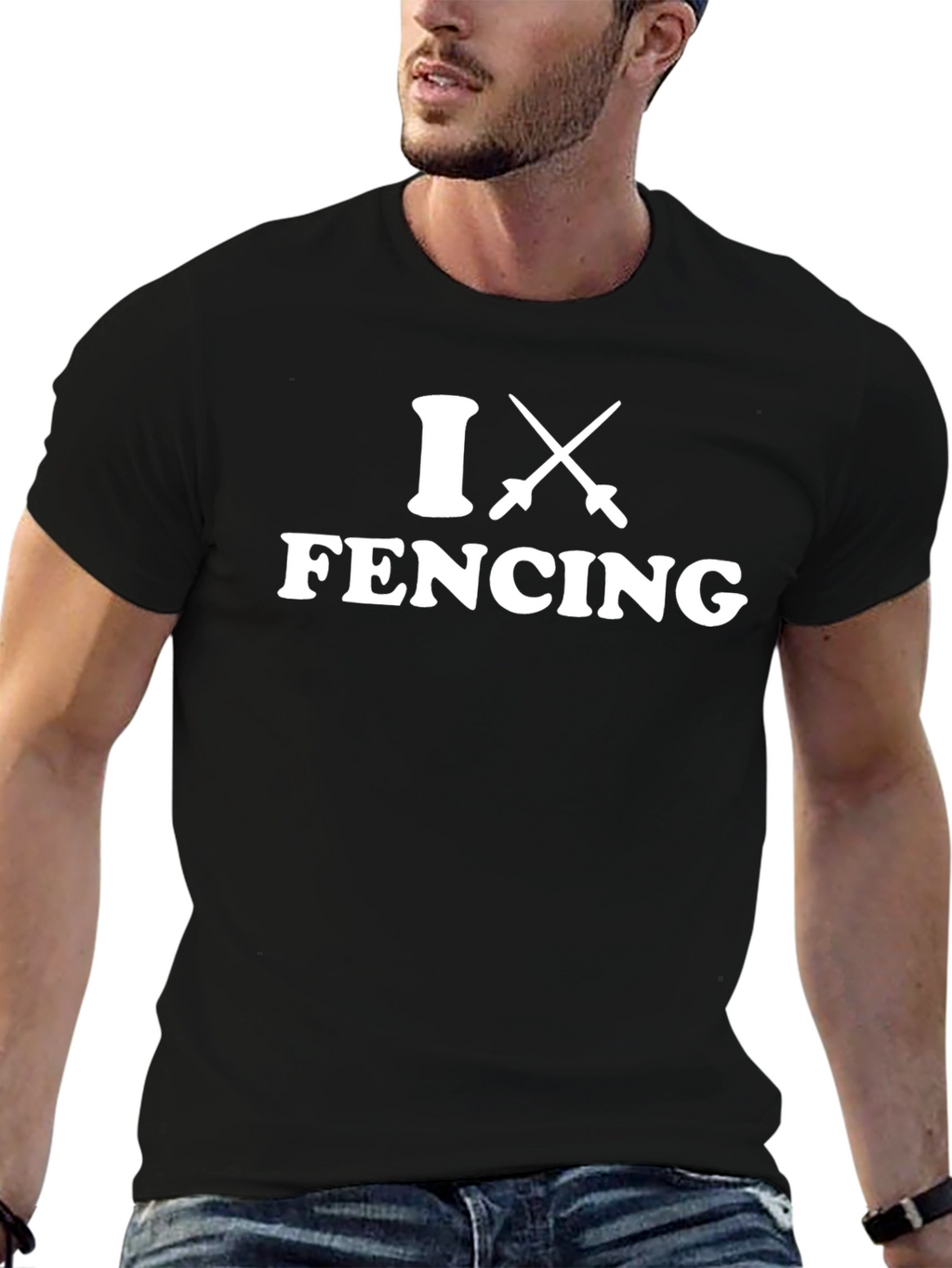 I X Fencing Black T-Shirt
