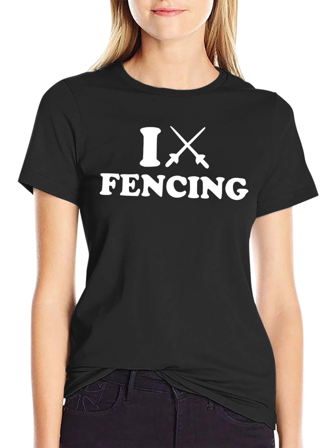I X Fencing Black T-Shirt