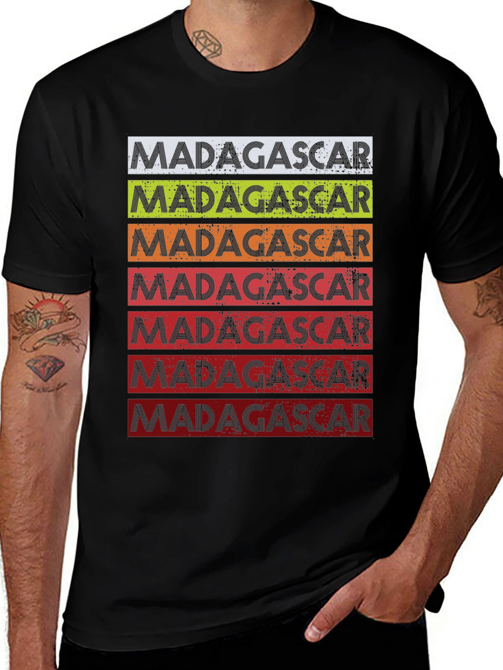 Madagascar Retro Stripe T-Shirt