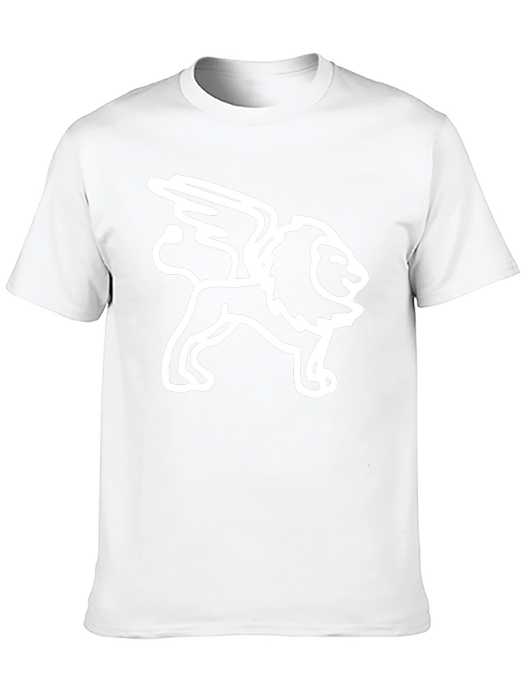 Lion with Wings Black Graphic Tee