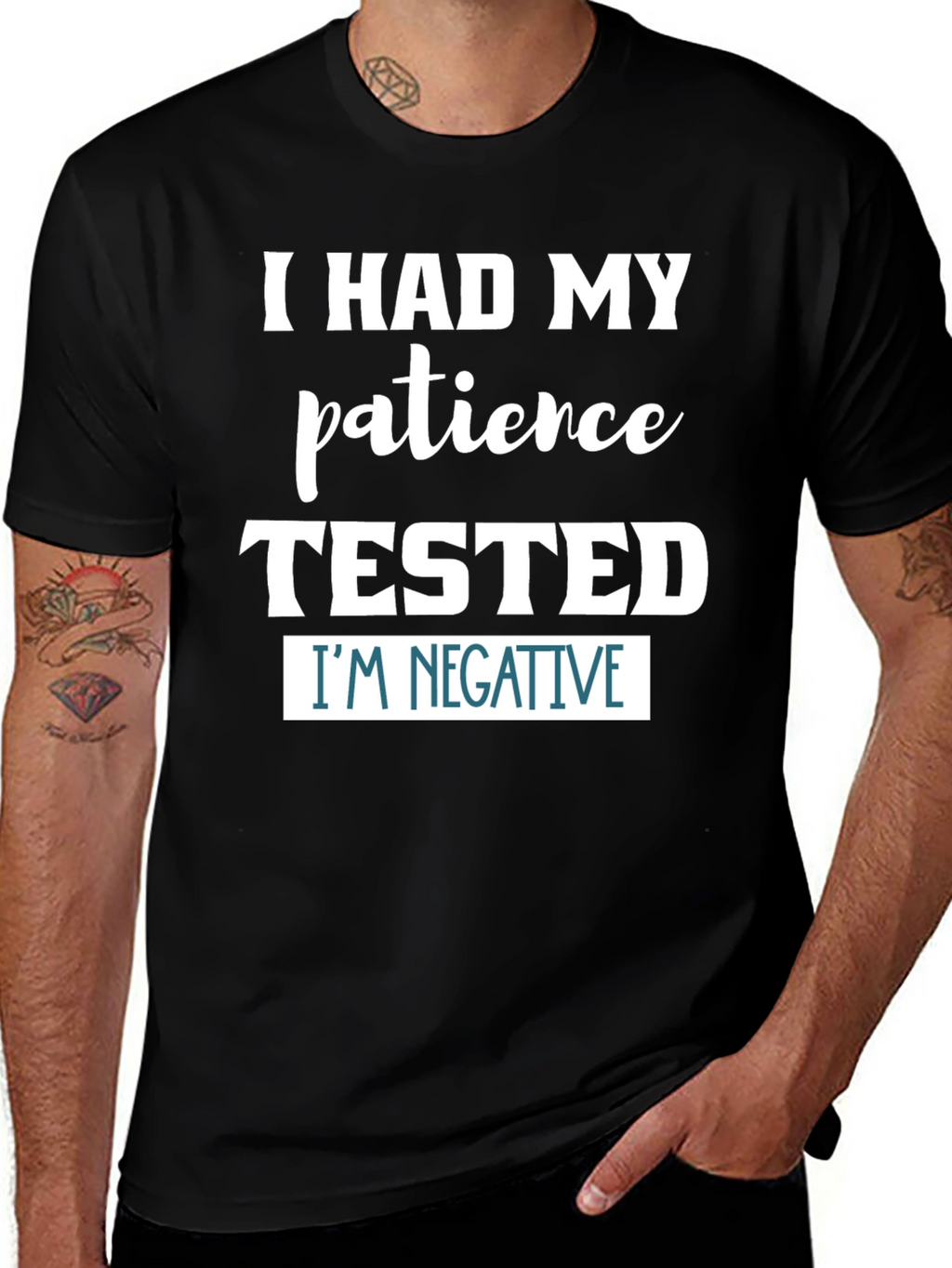 Patience Tested T-Shirt Funny Novelty Graphic Tee